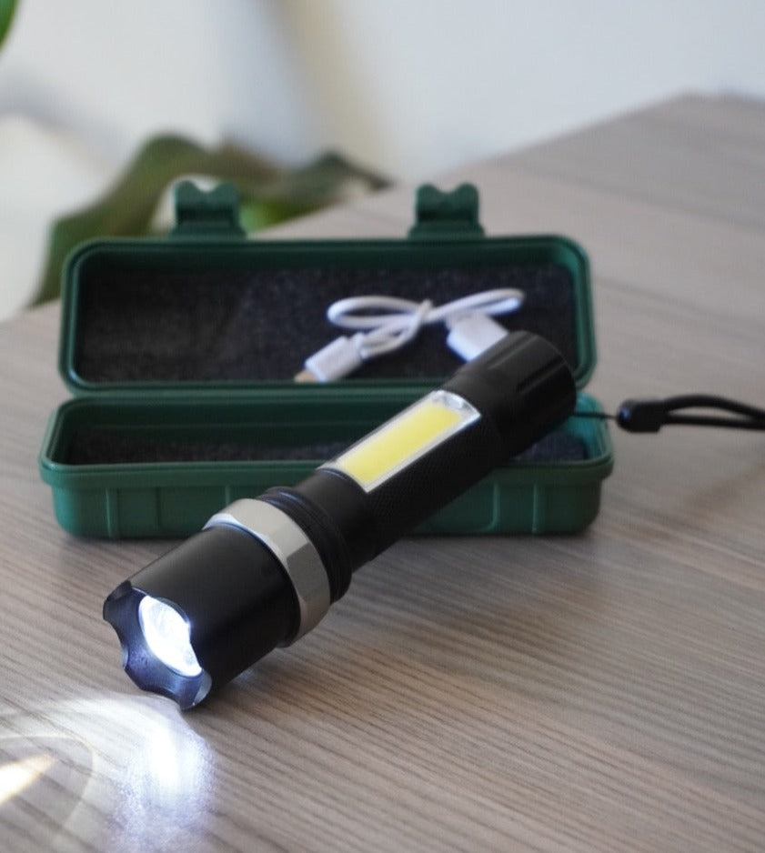 LED USB Rechargeable Flashlight